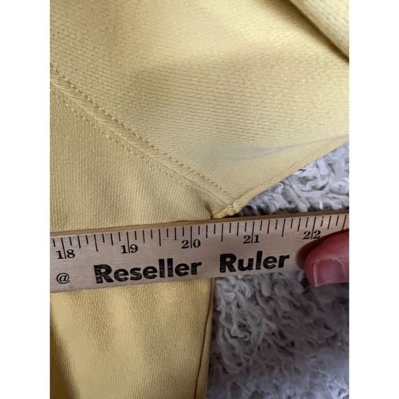 GAP Sweatshirt Womens Small Yellow Crew Neck Casual Athleisure Cotton Comfort - Picture 3 of 7